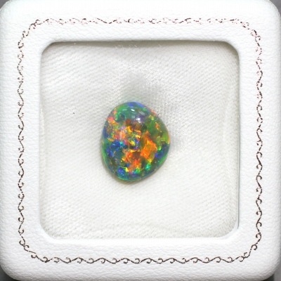 天然ブラックオパール 11.52ct 【全面美遊色】 トッピン