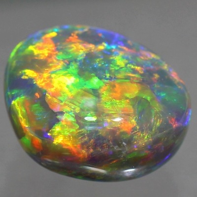 天然ブラックオパール 11.52ct 【全面美遊色】 トッピン