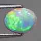 天然オパール 1.24ct 【輝くグリーン&オレンジ】 ライトニングリッジ
