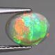天然オパール 1.24ct 【輝くグリーン&オレンジ】 ライトニングリッジ