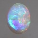 天然オパール 1.24ct 【輝くグリーン&オレンジ】 ライトニングリッジ