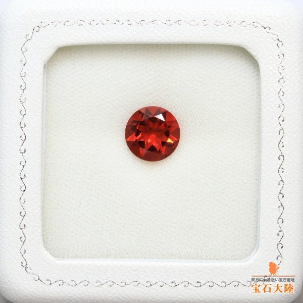 天然アンデシン 2.76ct 【美色レッド・10mm】 ラウンドカット
