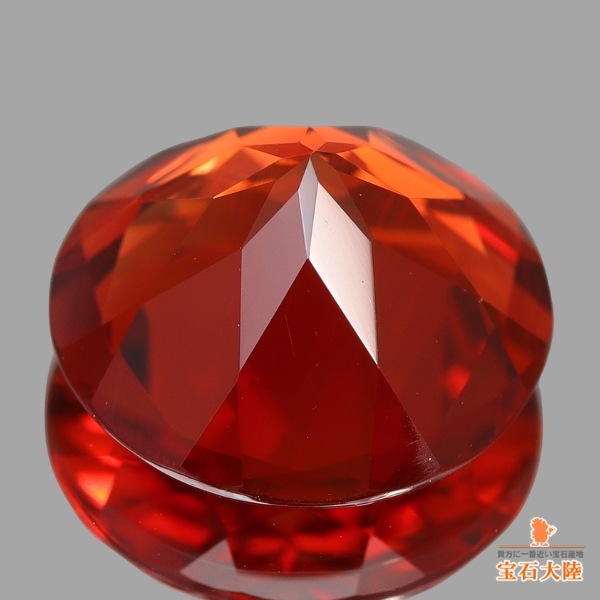 天然アンデシン 2.76ct 【美色レッド・10mm】 ラウンドカット