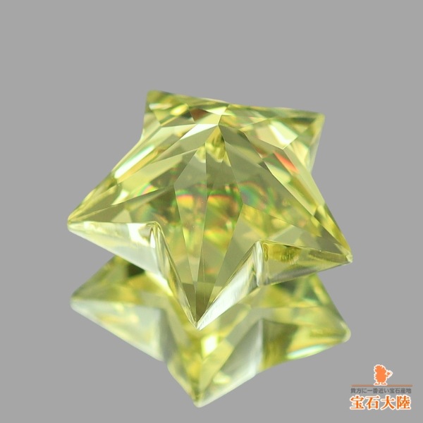 天然レモンクォーツ 2.72ct【10mm・スター】ワンランクアップの輝き