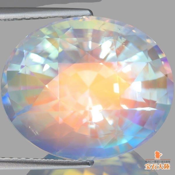 ラブラドライト 天然アンデシンラブラドライト 0.63ct 【レインボー】 ハート