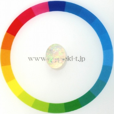 天然メキシコオパール 2.56ct 【美遊色】