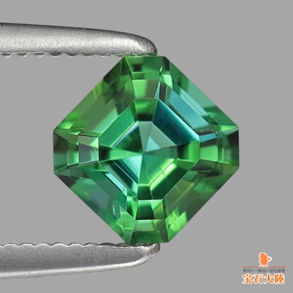 天然トルマリン 0.65ct 【アッシャーカット】 ブラジル・ゴルコンダ ◇コレマ品