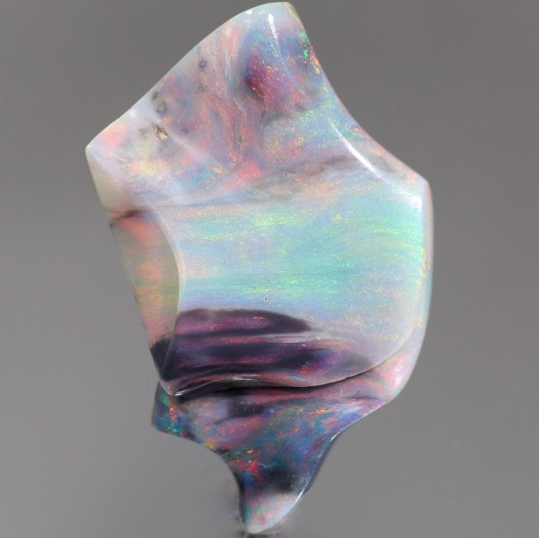 天然ブラックオパールルース サイズ約5×4.1ミリ0.35ct
