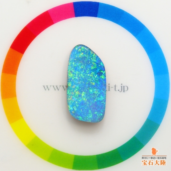 天然ボルダーオパール 8.57ct【Flawless beauty】極上ネオン 日独・中宝研鑑別付