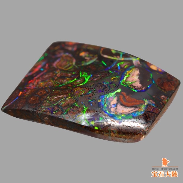 天然ボルダーオパール 34.53ct 【自然の芸術・マトリックス