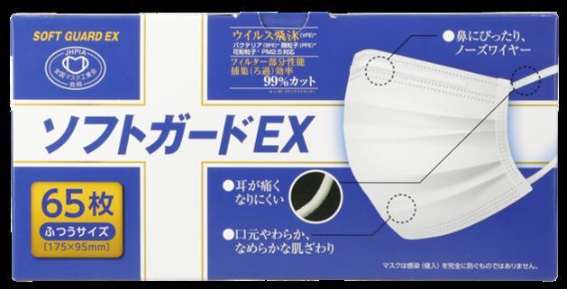 ソフトガードEX65枚入り ふつうサイズ 1箱65枚入り