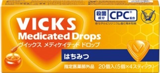 ヴイックスメディケイテッドドロップはちみつ　20個