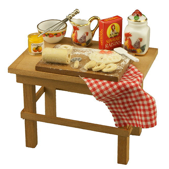 【Reutter】ロイターポーセリン ミニチュア雑貨 スモールベーキングテーブル [RP1753-1][m-s]【 ネコポス不可 】