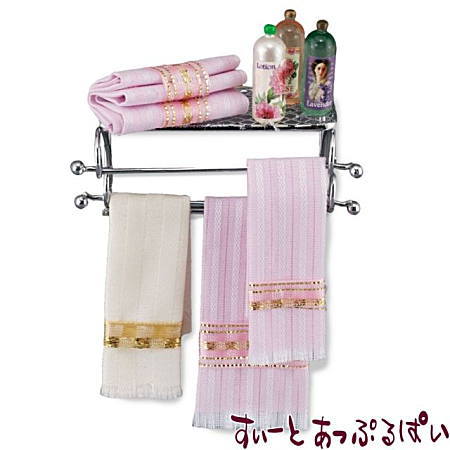 【Reutter】ロイターポーセリン ミニチュア雑貨 バスルームラック シルバー [RP1671-0][m-s]【 ネコポス不可 】