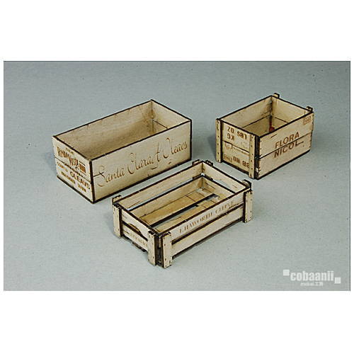 コバアニ cobaanii mokei工房 ウッデンフォルム 1/12スケール ウッデンボックス 3アイテム 組み立てキット [WF-001] [m-s] 【ネコポス配送対応】