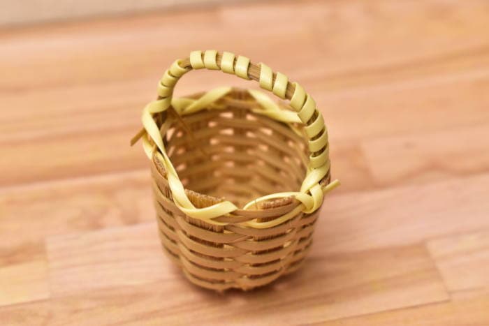 ミニチュアパーツ ハンドル付きバスケット小[B(L-43)] (ビリー)[m-s]【 ネコポス不可 】【C】