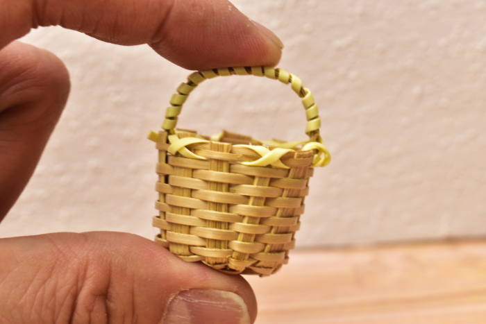 ミニチュアパーツ ハンドル付きバスケット小[B(L-43)] (ビリー)[m-s]【 ネコポス不可 】【C】