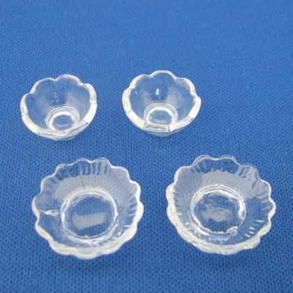 ミニチュア雑貨 プラスチック製 お皿＆小鉢 4点セット[MWDM119][m-s