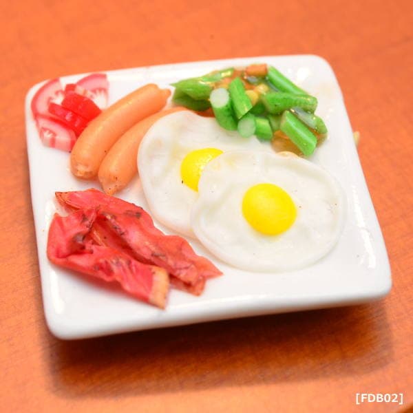 ミニチュアフード ブレックファースト(朝食シリーズ) [FDB02] 品番：27890 [m-s][imp]【ネコポス配送対応】
