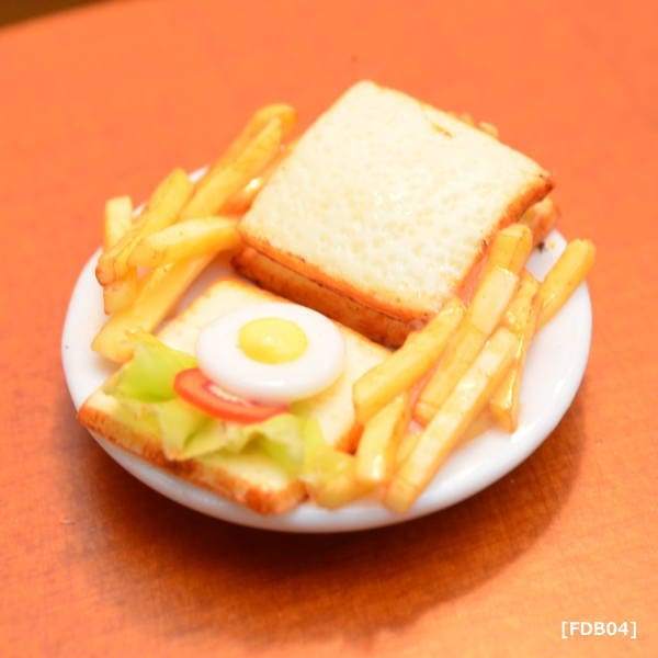 ミニチュアフード ブレックファースト(朝食シリーズ) [FDB04] 品番：27892 [m-s][imp]【ネコポス配送対応】