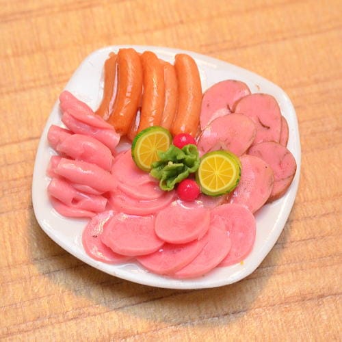 ミニチュアフード 肉料理シリーズ(B) [FN2] 品番：28551 [m-s][imp](1/12スケール)【ネコポス配送対応】