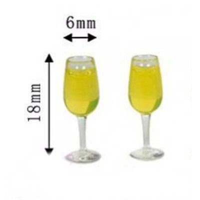 銀製ミニチュア　シャンパンとグラス 銀製ミニチュア シャンパンとグラス シャンパングラス