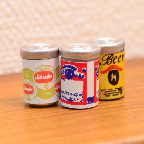 ミニチュア雑貨 ビール缶3本 [IM65010][m-s][imp]【ネコポス配送対応】