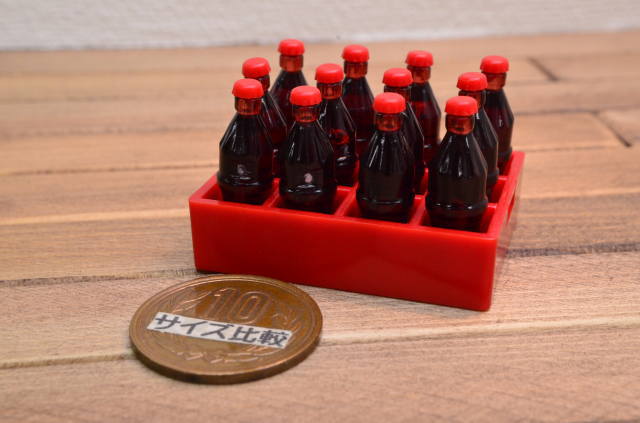 ミニチュア雑貨 コーラ12本セット ケース付(ラベル無しタイプ) [DM98N