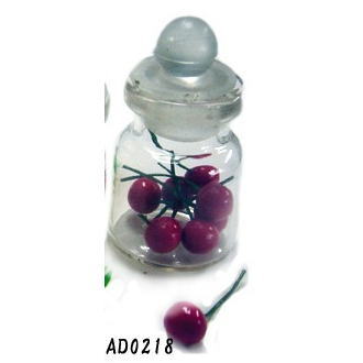 ミニチュアフード 小瓶入りフルーツ サクランボ[AD0218][m-s]【ネコポス配送対応】