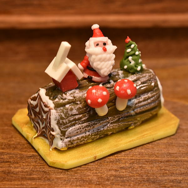 ミニチュアフード クリスマスケーキ ブッシュドノエル [YLC03] 品番：27847 [m-s][imp]【ネコポス配送対応】【C】