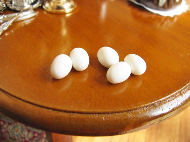 ミニチュアフード 白色たまご　5個セット[VREGG02][m-s]【ネコポス配送対応】