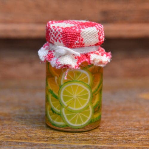 ミニチュアフード フルーツボトル(E) [BTFV5] ライム 品番：28577 [m-s][imp](1/12スケール)【ネコポス配送対応】