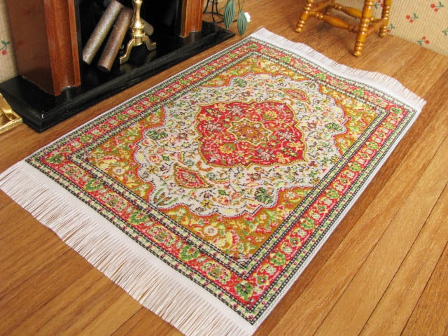 ミニチュア家具 ミニチュアラグ 100×150 チロル風 [KPSR13][m-s]【ネコポス配送対応】【C】