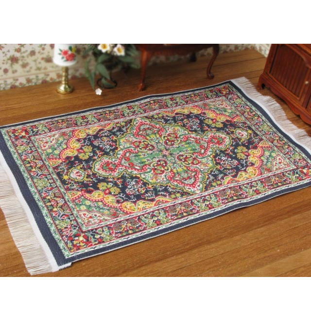 ミニチュア家具 ミニチュアカーペット 150×250 グリーンダイヤ [KPM07] [m-s]【ネコポス配送対応】