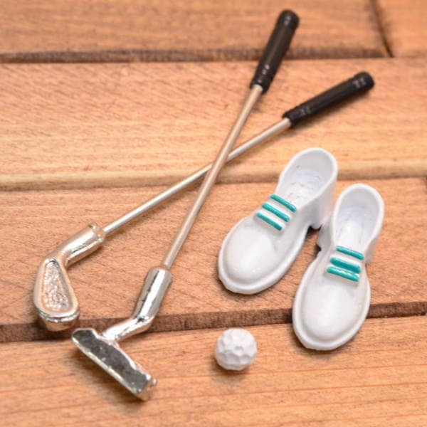 ミニチュア雑貨 ゴルフセット シューズ付き [BM103] [m-s][imp]【ネコポス配送対応】【C】