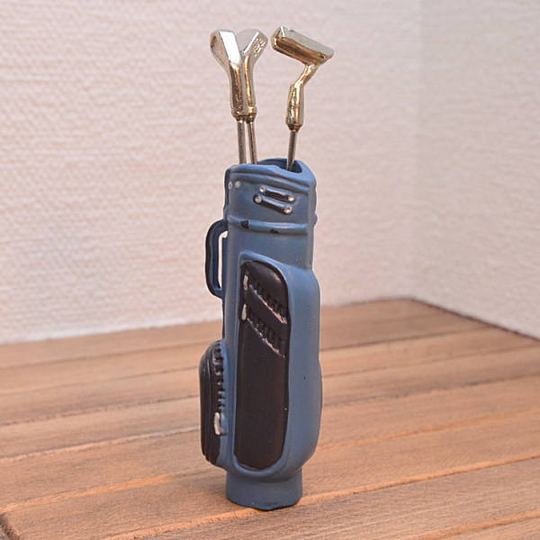 ミニチュア雑貨 ゴルフバッグ(青) [BM36B] [m-s][imp] 【ネコポス配送対応】【C】