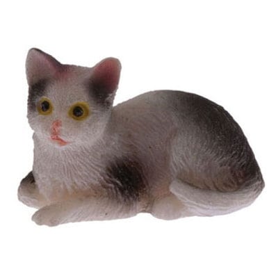 ミニチュア雑貨 ぶち猫 おすわり [IM65457] [m-s]【 ネコポス不可 】