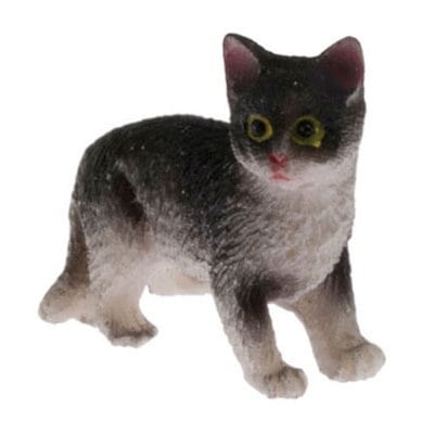 ミニチュア雑貨 白黒猫 たっち [IM65488] [m-s]【 ネコポス不可 】