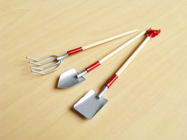 ミニチュア雑貨 ガーデンツール 3点セット[NY30014][E-12][m-s]【ネコポス配送対応】【C】