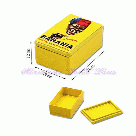 ミニチュア雑貨 メタルボックス バナニア [MWDM129][m-s]【ネコポス配送対応】