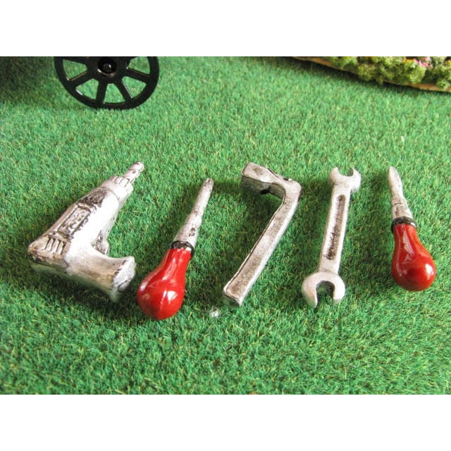 ミニチュア雑貨 メカニカルツール 5点セット[MWJ22][m-s]【ネコポス配送対応】