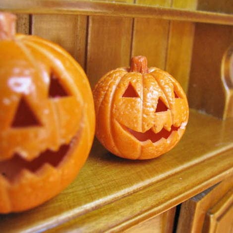 ミニチュアパーツ ハロウィン ジャックランタン 小サイズ [SMHW003][m-s]【ネコポス配送対応】