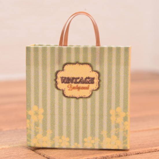 ミニチュア雑貨 手提げ袋(A) 作家：糟谷由美子さん [品番：28373] [m-s]【ネコポス配送対応】