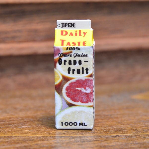 ミニチュアフード グレープフルーツジュース 作家：ミニチュア工房 利佳 さん [品番：28712] [m-s] 【ネコポス配送対応】