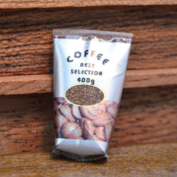 ミニチュアフード コーヒー袋タイプ 作家：ミニチュア工房 利佳 さん [品番：28724] [m-s] 【ネコポス配送対応】