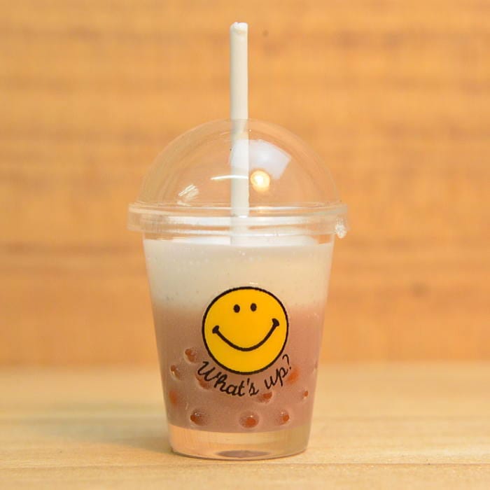 【展示のみ】ミニチュアフード タピオカ ミルクティー 作家：京都まめひろ さん [品番：29685][m-s]【ネコポス配送対応】