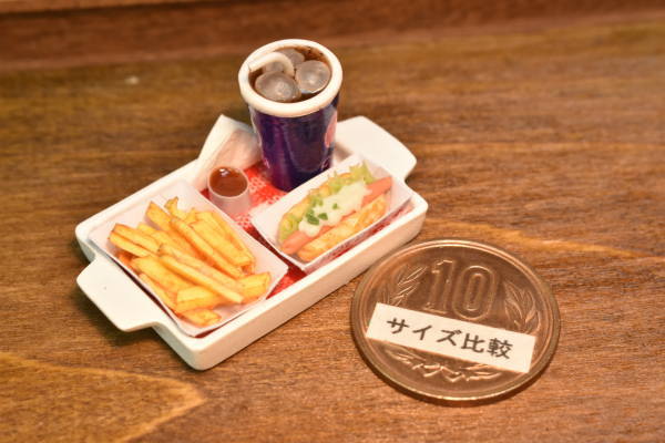 ミニチュアフード ファストフードトレー(9) [SM-TFF09] [m-s]※ロットによりトレーのマットの色が変更になる場合があります【 ネコポス不可 】【C】