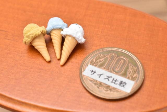 ミニチュアフード ミニミニコーンアイス3個アソート☆全部違う種類！ [SWICC-11] [m-s]【ネコポス配送対応】【C】