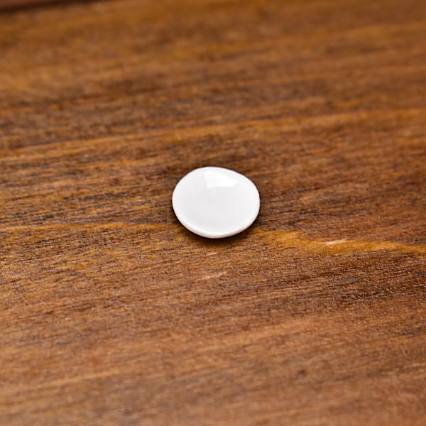 ミニチュア雑貨 陶器 Sサイズ [SPLP37] (セラミックプレート/カラー：ホワイト) 1/12スケール [m-s][imp]【ネコポス配送対応】【C】