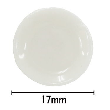 小皿　白 ミニチュアパーツ 白小皿4枚セット [B(O-94)] (ビリー)[m-s